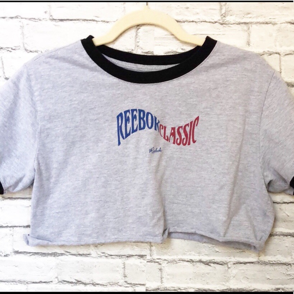 Reebok Classic vintage style crop tee size XL